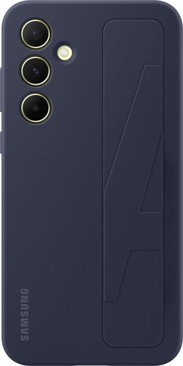 Samsung Galaxy A55 Standing Grip Case, blå/svart i gruppen SMARTTELEFON & NETTBRETT / Mobilbeskyttelse / Samsung hos TP E-commerce Nordic AB (D18534)