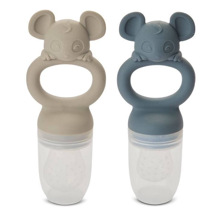 Nuuroo Lauge Frukttut i silikon - Bering Sea / Cobblestone - 2-pk - 4 mdr i gruppen LEKER, BARN OG BABY / Babyprodukter / Smokker & Tannringer hos TP E-commerce Nordic AB (D18673)