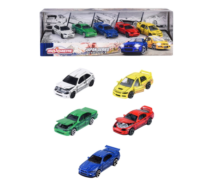 Majorette Japan Series Gavepakke med 5 deler (212051031) i gruppen LEKER, BARN OG BABY / Leker / Lekebiler hos TP E-commerce Nordic AB (D18675)