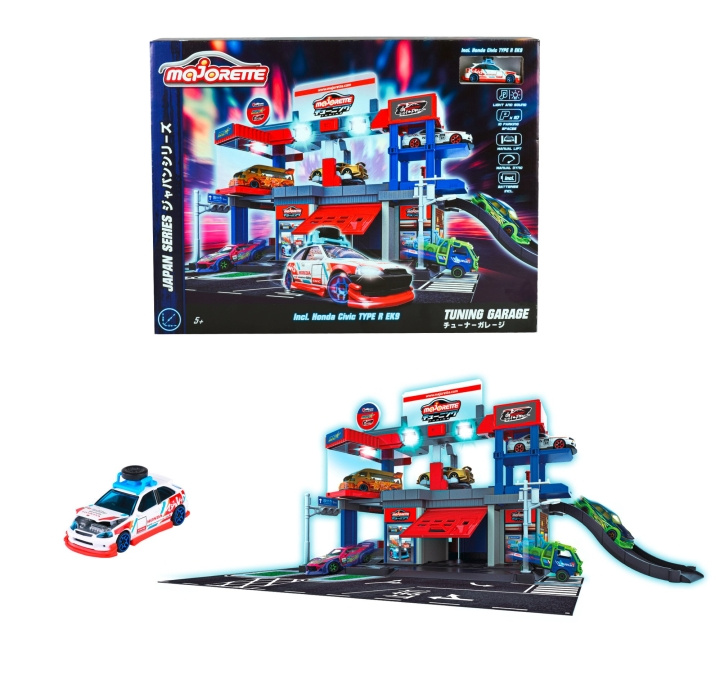 Majorette Japan Series Tuning Garage (212051033) i gruppen LEKER, BARN OG BABY / Leker / Lekesett hos TP E-commerce Nordic AB (D18718)