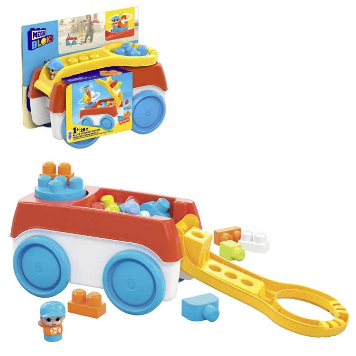 Mega Bloks Snurrende blokkvogn (HHN00) i gruppen LEKER, BARN OG BABY / Babyleker (0-3 år) / Aktivitetsleker hos TP E-commerce Nordic AB (D18739)