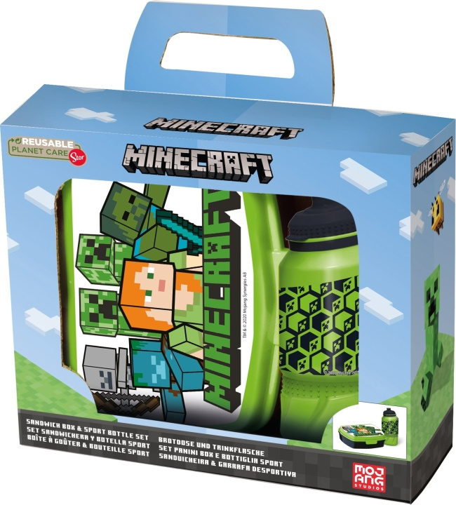 MINECRAFT Stor - Matboks og vannflaske - MINECRAFT (40443) i gruppen LEKER, BARN OG BABY / Spise & drikke / Barneserviser hos TP E-commerce Nordic AB (D18790)