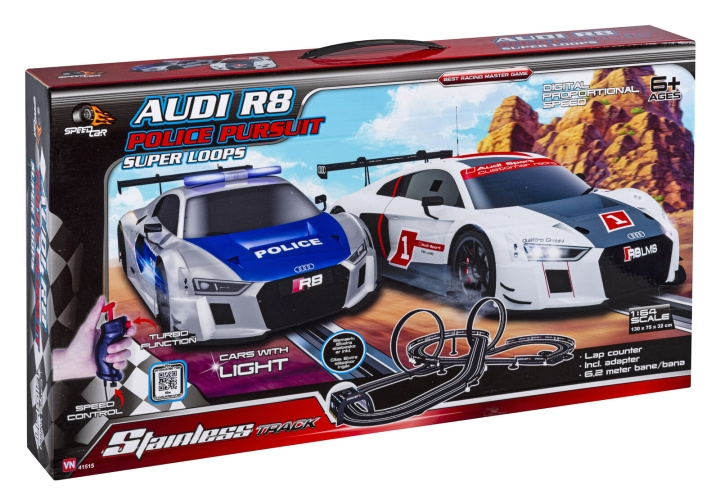 Speed Car Audi Politijakt 1:64 (41515) i gruppen LEKER, BARN OG BABY / Leker / Lekebiler hos TP E-commerce Nordic AB (D18809)