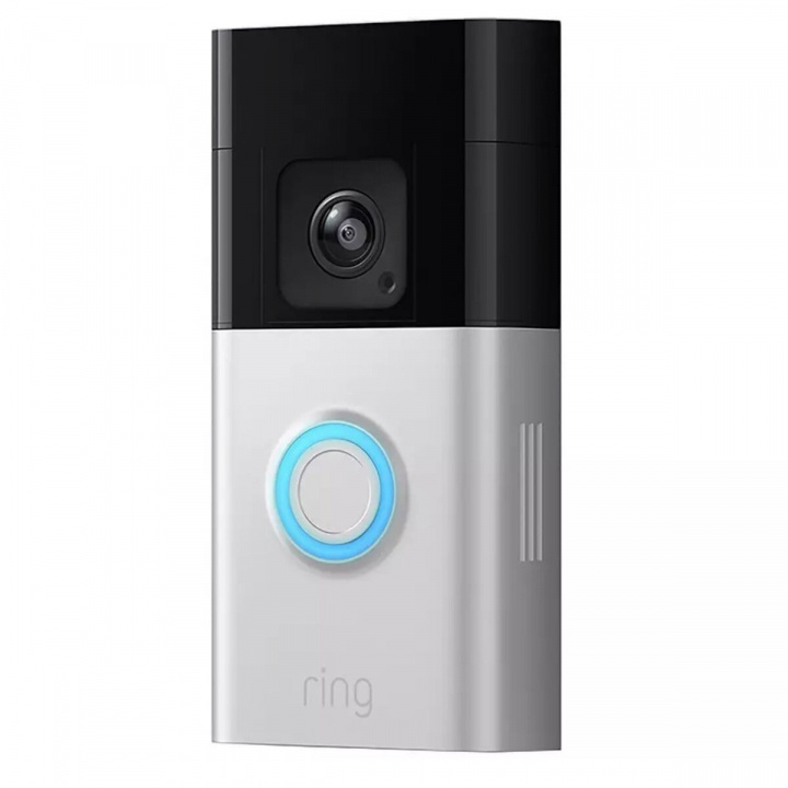 Ring Batteridrevet videodørklokke Pro Satin Nickel i gruppen HJEM, HUS OG HAGE / Alarm, Sikkerhet og overvåking / Dørklokker hos TP E-commerce Nordic AB (D18822)