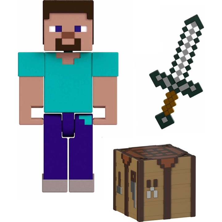 MINECRAFT Biome Builds - 8 cm - Steve (JCN28) i gruppen LEKER, BARN OG BABY / Leker / Figurer, miniatyrer og tilbehør hos TP E-commerce Nordic AB (D18837)