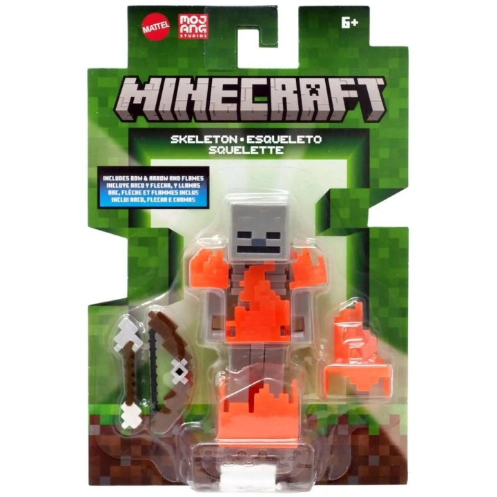 MINECRAFT Biome Builds - 8 cm - Skjelett (JCN31) i gruppen LEKER, BARN OG BABY / Leker / Figurer, miniatyrer og tilbehør hos TP E-commerce Nordic AB (D18840)