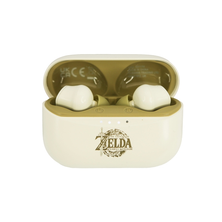 OTL TWS The Legend of Zelda: Tears of the Kingdom (hvit) i gruppen Elektronikk / Lyd & Bilde / Hodetelefoner & Tilbehør / Hodetelefoner hos TP E-commerce Nordic AB (D18848)