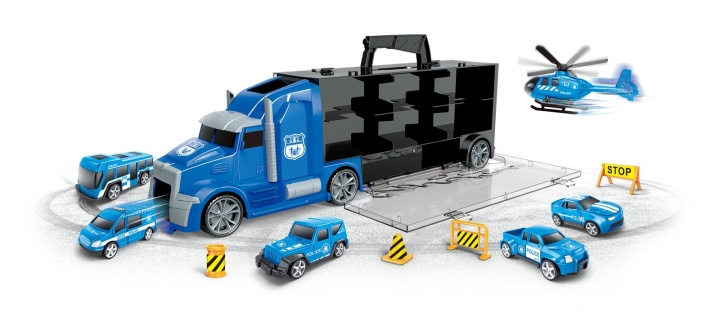 Speed Car Polititransportkoffert (41135) i gruppen LEKER, BARN OG BABY / Leker / Lekebiler hos TP E-commerce Nordic AB (D18858)