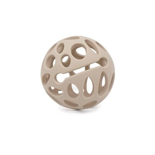 Magni Biteball i LFGB-silikon med taktile overflater, beige - (5733) i gruppen LEKER, BARN OG BABY / Babyprodukter / Smokker & Tannringer hos TP E-commerce Nordic AB (D18875)