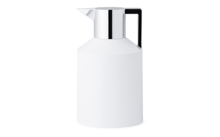 Normann Copenhagen Geo Vacuum Jug 1,5L - Hvit/sølv i gruppen SPORT, FRITID & HOBBY / Friluftsliv / Termoser og flasker hos TP E-commerce Nordic AB (D18878)