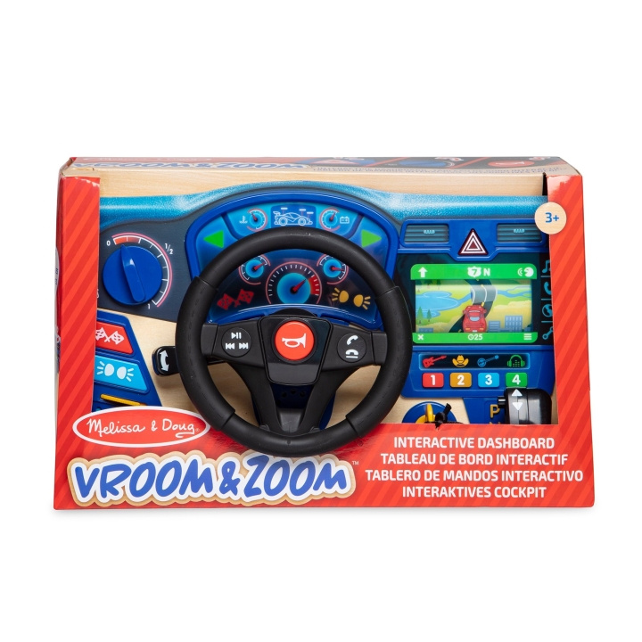 Melissa & Doug Vroom og Zoom Interaktivt dashbord (41705) i gruppen LEKER, BARN OG BABY / Babyleker (0-3 år) / Aktivitetsleker hos TP E-commerce Nordic AB (D18882)