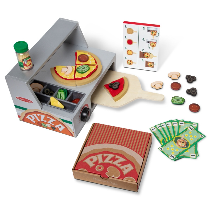 Melissa & Doug Melissa og Doug - Top & Bake Pizza Counter (9465) i gruppen LEKER, BARN OG BABY / Leker / Lite hjem & rollespill hos TP E-commerce Nordic AB (D18897)