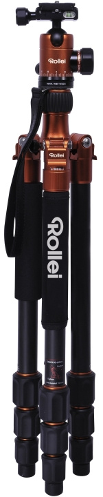 Rollei C5i Aluminium Oransje i gruppen Elektronikk / Foto og video / Fotograferingsutstyr / Stativer hos TP E-commerce Nordic AB (D18903)
