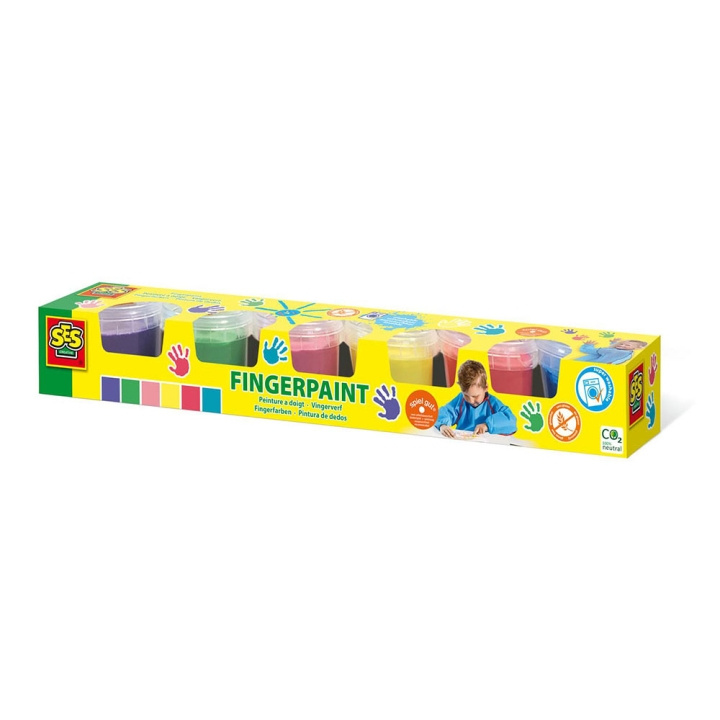 SES Creative Fingerpaint 6 colours - (S00315) i gruppen LEKER, BARN OG BABY / Leker / Håndtverk hos TP E-commerce Nordic AB (D18915)