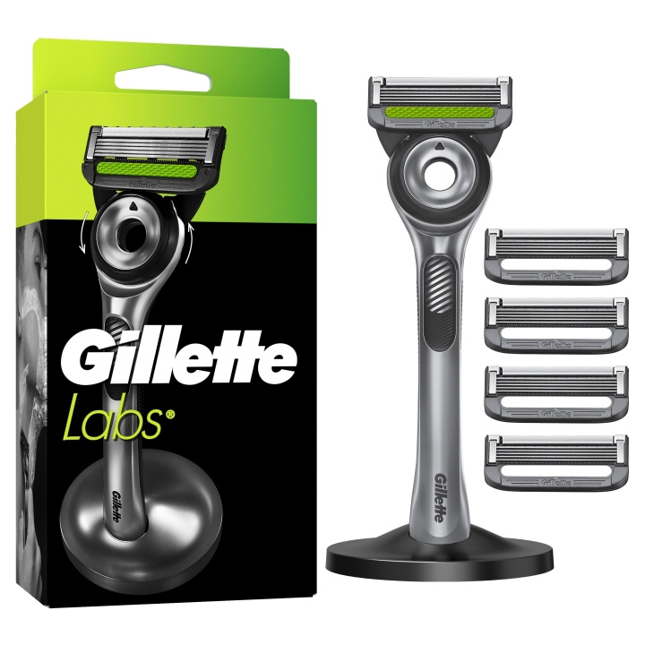 Gillette GilletteLabs med eksfolierende barberhøvel for menn - grønn/sort i gruppen HELSE OG SKJØNNHET / Hår & styling / Barbering og trimming / Barberhøvler og tilbehør hos TP E-commerce Nordic AB (D19011)