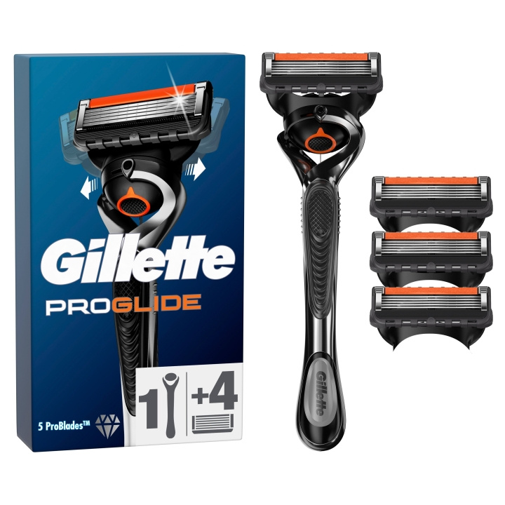 Gillette Proglide Barberhøvel - Blå/Svart i gruppen HELSE OG SKJØNNHET / Hår & styling / Barbering og trimming / Barberhøvler og tilbehør hos TP E-commerce Nordic AB (D19024)