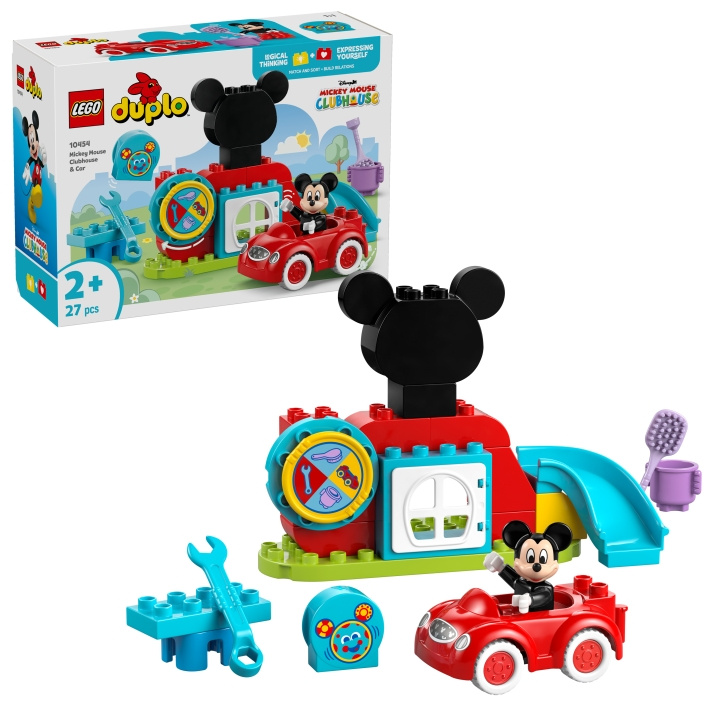 LEGO DUPLO Disney TM - Mikke Mus Klubbhus og bil (10454) i gruppen LEKER, BARN OG BABY / Leker / Byggeleker / Lego hos TP E-commerce Nordic AB (D19038)