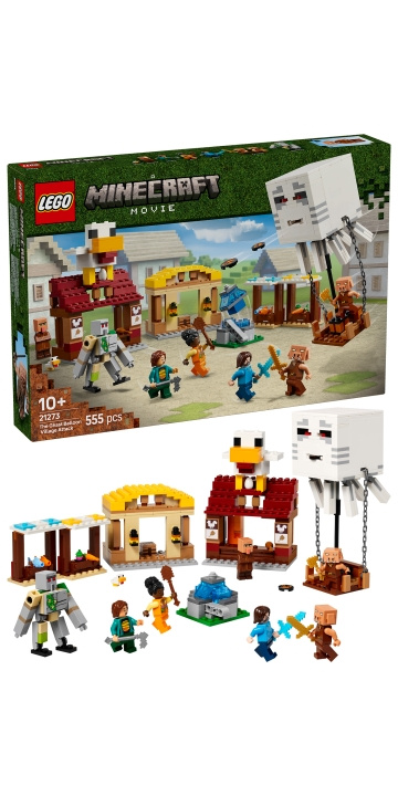 LEGO Minecraft - Ghast-ballonglandsbyen Angrep (21273) i gruppen LEKER, BARN OG BABY / Leker / Byggeleker / Lego hos TP E-commerce Nordic AB (D19050)