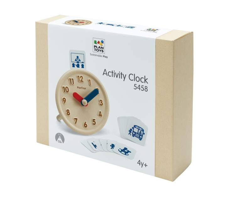 PlanToys Læringsaktivitetsklokke - (PT-5458) i gruppen LEKER, BARN OG BABY / Babyleker (0-3 år) / Aktivitetsleker hos TP E-commerce Nordic AB (D19071)