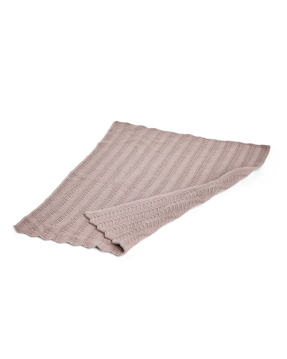 Smallstuff Dukketeppe, fiskebeinstrikk, pudder - (40017-23) i gruppen LEKER, BARN OG BABY / Barnetekstiler / Babytepper hos TP E-commerce Nordic AB (D19083)
