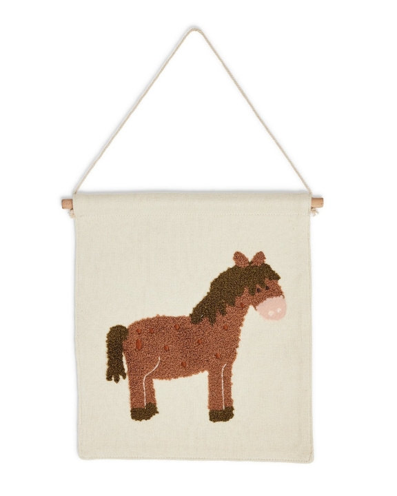 Smallstuff Veggdekorasjon, hest - Naturlig - 37x33 cm (40023-14) i gruppen HJEM, HUS OG HAGE / Innredning / Fotorammer hos TP E-commerce Nordic AB (D19087)