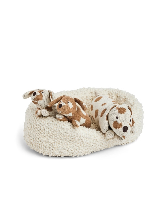 Smallstuff Hundekurv med morhund og valper - (70018-01) i gruppen LEKER, BARN OG BABY / Babyleker (0-3 år) / Kosedyr hos TP E-commerce Nordic AB (D19095)