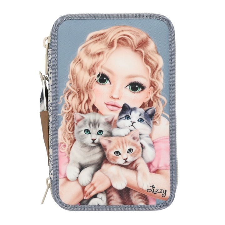 TOPModel Trippel pennalhus CAT LOVE - Lyseblå og kremfarget (413271) i gruppen LEKER, BARN OG BABY / Leker / Penal hos TP E-commerce Nordic AB (D19104)