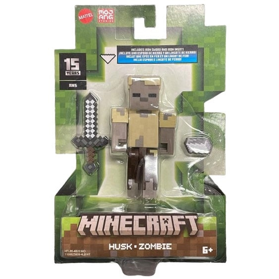 MINECRAFT Biome Builds - 8 cm Husk Zombie (HTL85) i gruppen LEKER, BARN OG BABY / Leker / Figurer, miniatyrer og tilbehør hos TP E-commerce Nordic AB (D19162)
