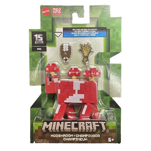 MINECRAFT Biome Builds - 8 cm Mooshroom (HTL83) i gruppen LEKER, BARN OG BABY / Leker / Figurer, miniatyrer og tilbehør hos TP E-commerce Nordic AB (D19163)