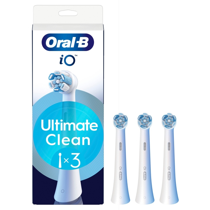 Oral B Oral-B iO Series Ultimate Clean erstatningsbørstehoder - hvite - 3 stk i gruppen HELSE OG SKJØNNHET / Munnpleie / Elektriske tannbørster tilbehør hos TP E-commerce Nordic AB (D19188)