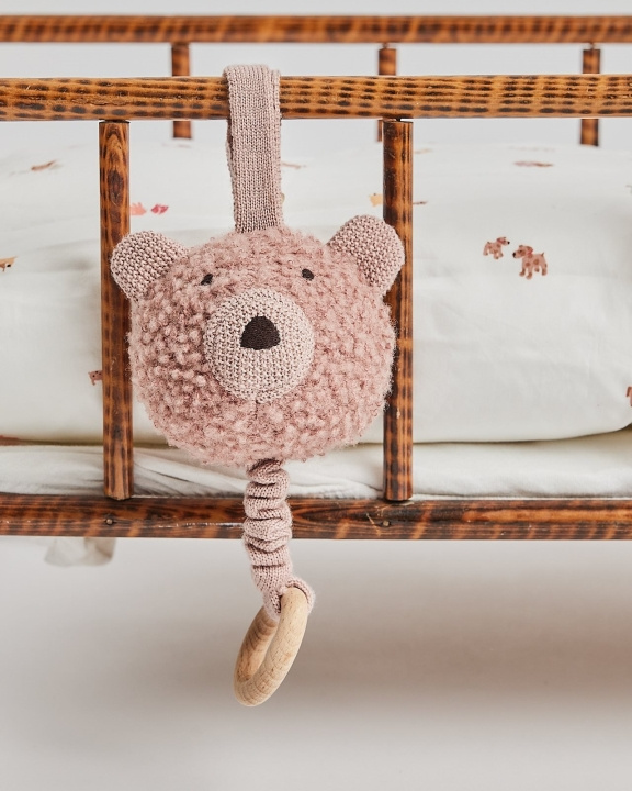 Smallstuff Musikkuro, ullbouclé, rose (40011-42) i gruppen LEKER, BARN OG BABY / Babyleker (0-3 år) / Kosedyr hos TP E-commerce Nordic AB (D19230)