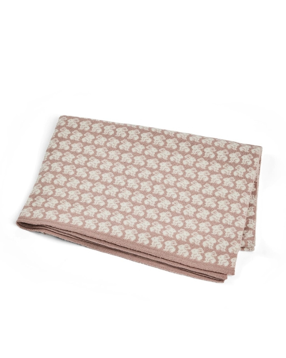 Smallstuff Babyteppe AO rabbits - Merinoull Powder - 80x100 cm (70007-92) i gruppen LEKER, BARN OG BABY / Barnetekstiler / Babytepper hos TP E-commerce Nordic AB (D19240)