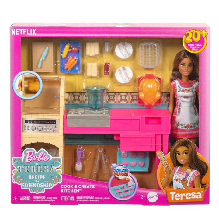 Barbie Barbie Oppskrift på vennskap Teresas kjøkken - (960-2517) i gruppen LEKER, BARN OG BABY / Leker / Dukker & tilbehør hos TP E-commerce Nordic AB (D19255)