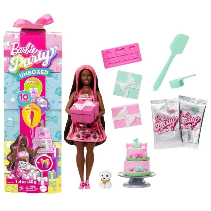 Barbie Party Unboxed Black Doll - (960-2524) i gruppen LEKER, BARN OG BABY / Leker / Dukker & tilbehør hos TP E-commerce Nordic AB (D19257)