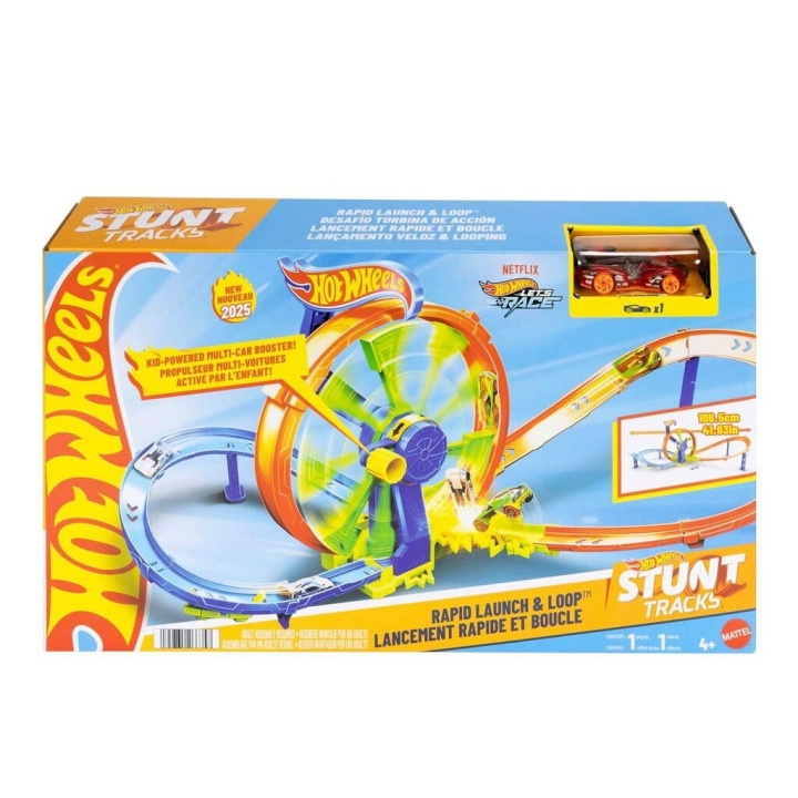 Hot Wheels Stunt Tracks Rapid Launch & Loop - (965-2503) i gruppen LEKER, BARN OG BABY / Leker / Lekesett hos TP E-commerce Nordic AB (D19261)