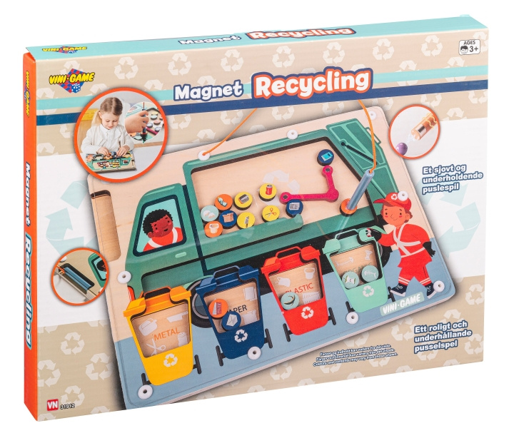 Vini Games Magnetisk puslespill for avfallssortering (31912) i gruppen LEKER, BARN OG BABY / Leker / Barnas puslespill hos TP E-commerce Nordic AB (D19266)