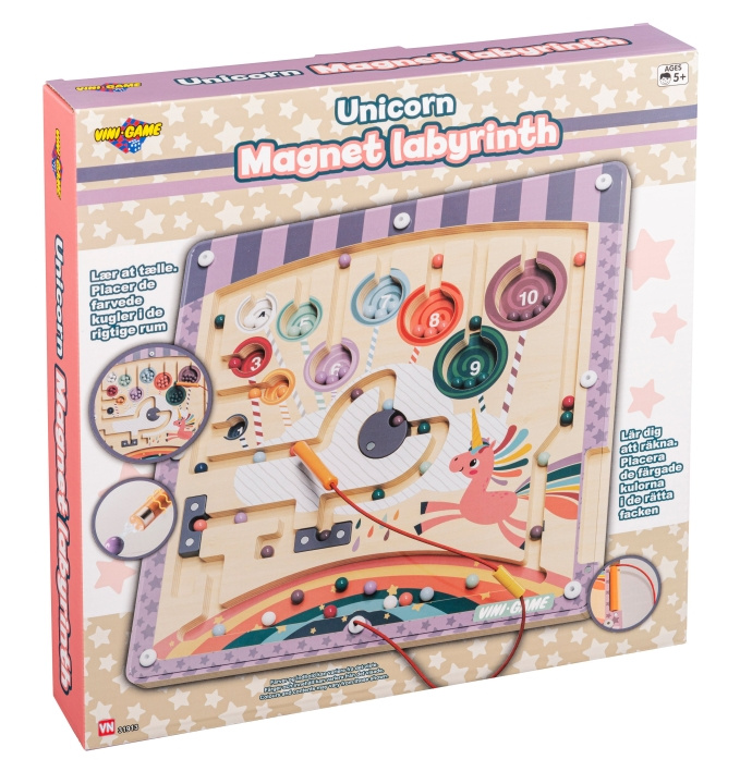 Vini Games Enhjørning tre/magnetspill (31913) i gruppen LEKER, BARN OG BABY / Leker / Tegne & regne hos TP E-commerce Nordic AB (D19267)