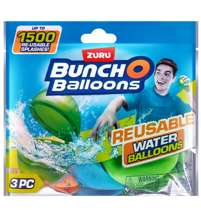 Bunch O \'Balloons Gjenbrukbare vannballonger 3PK (56592UQ1) i gruppen LEKER, BARN OG BABY / Uteleker / Badeleker hos TP E-commerce Nordic AB (D19298)