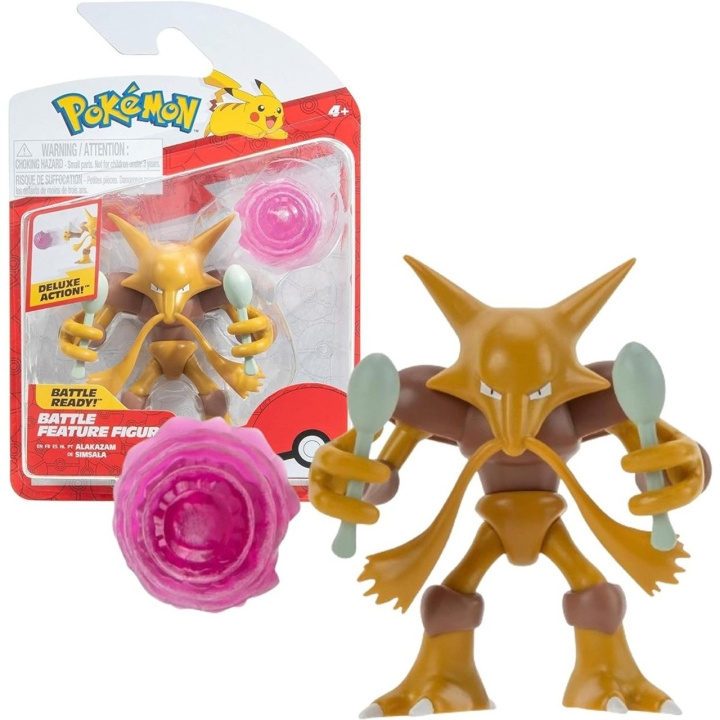 Pokémon Battle Feature-figur Alakazam - (PKW3036) i gruppen LEKER, BARN OG BABY / Leker / Figurer, miniatyrer og tilbehør hos TP E-commerce Nordic AB (D19300)
