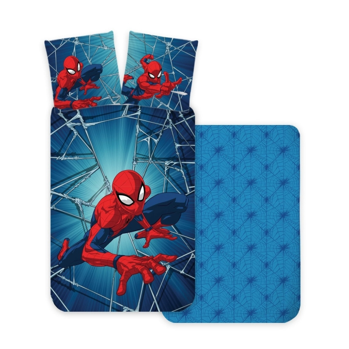 Disney Sengetøy - Juniorstørrelse 100x140 cm - Spiderman i gruppen LEKER, BARN OG BABY / Barnetekstiler / Sengetøy hos TP E-commerce Nordic AB (D19344)