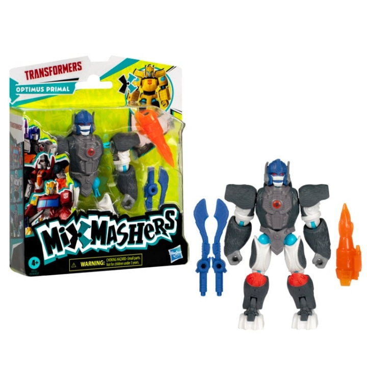 Transformers Mix Mashers Optimus Primal Actionfigur (F97335X0) i gruppen LEKER, BARN OG BABY / Leker / Figurer, miniatyrer og tilbehør hos TP E-commerce Nordic AB (D19351)