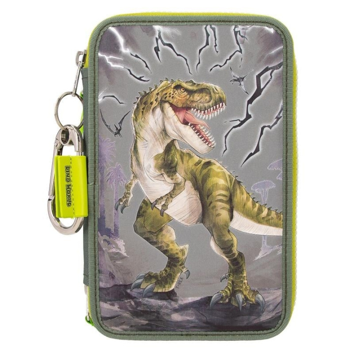 Dino World Trippel pennal REFLECTOR ( 0411758 ) i gruppen LEKER, BARN OG BABY / Leker / Penal hos TP E-commerce Nordic AB (D19363)