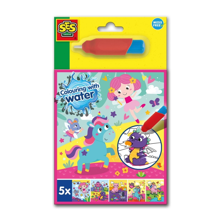 SES Creative Fargelegging med vann - fantasimalebok - (S00133) i gruppen LEKER, BARN OG BABY / Leker / Håndtverk hos TP E-commerce Nordic AB (D19396)