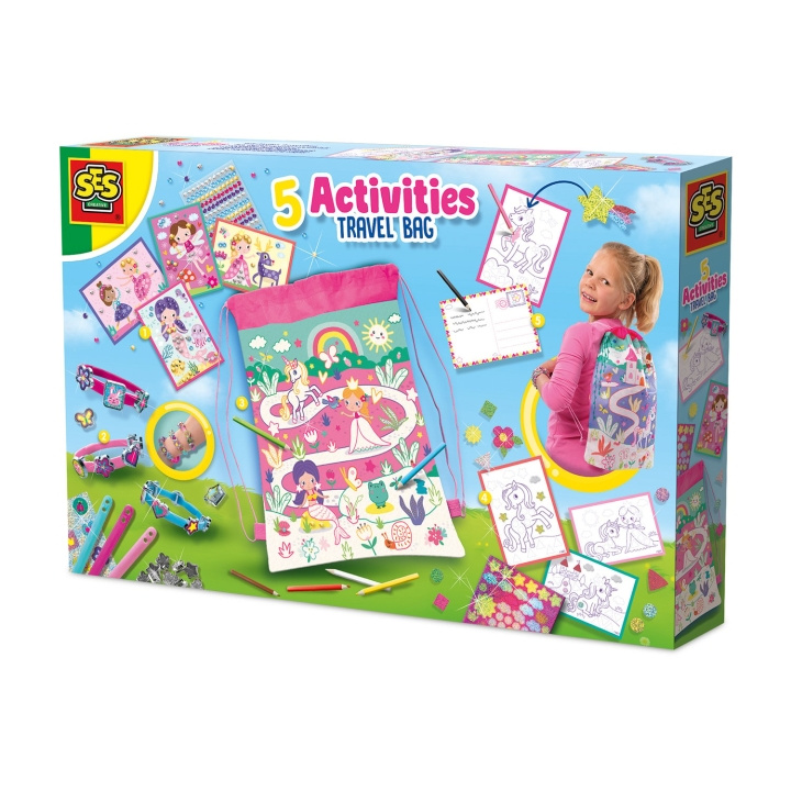 SES Creative reiseveske med 5 aktiviteter - (S02401) i gruppen LEKER, BARN OG BABY / Babyleker (0-3 år) / Aktivitetsleker hos TP E-commerce Nordic AB (D19404)