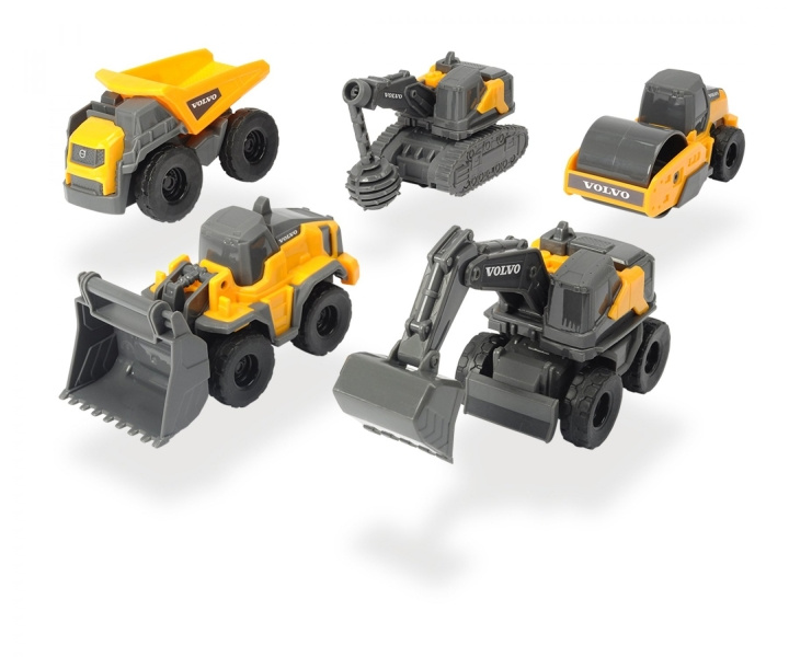 Dickie Toys Volvo Micro Workers (203722008) i gruppen LEKER, BARN OG BABY / Leker / Lekebiler hos TP E-commerce Nordic AB (D19415)