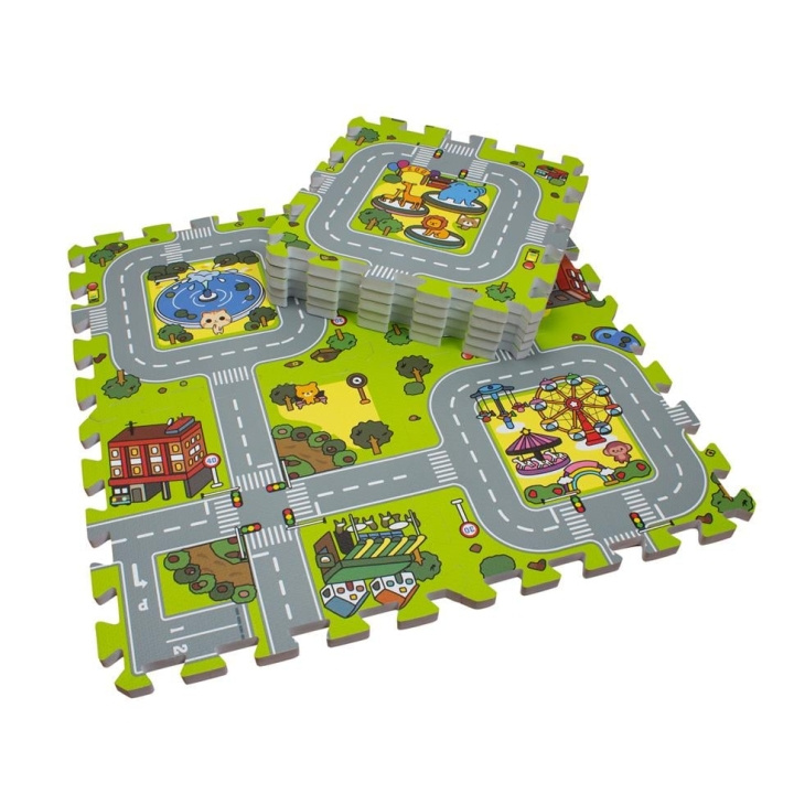 Magni Floor Puzzle in foam w. road - 3602 i gruppen LEKER, BARN OG BABY / Leker / Barnas puslespill hos TP E-commerce Nordic AB (D19441)