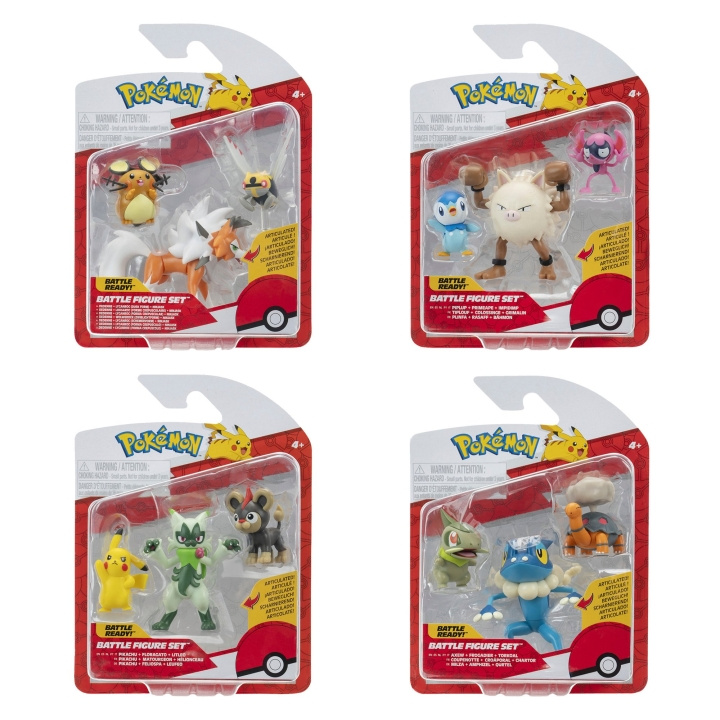 Pokémon Battle Figure 3 PK Ass - (95155-24) i gruppen LEKER, BARN OG BABY / Leker / Figurer, miniatyrer og tilbehør hos TP E-commerce Nordic AB (D19504)
