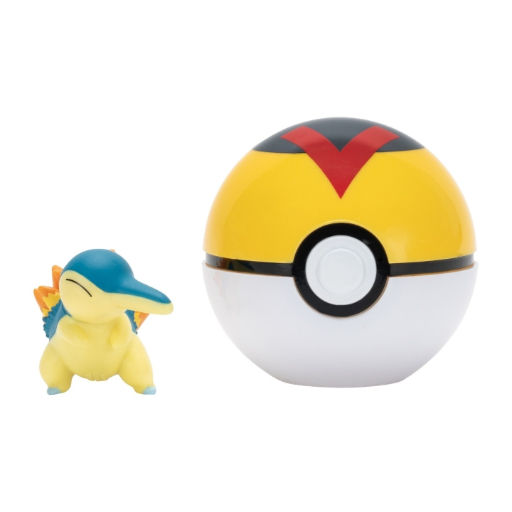 Pokémon Clip N Go Cyndaquil med nivåball - (PKW4150) i gruppen LEKER, BARN OG BABY / Leker / Figurer, miniatyrer og tilbehør hos TP E-commerce Nordic AB (D19507)