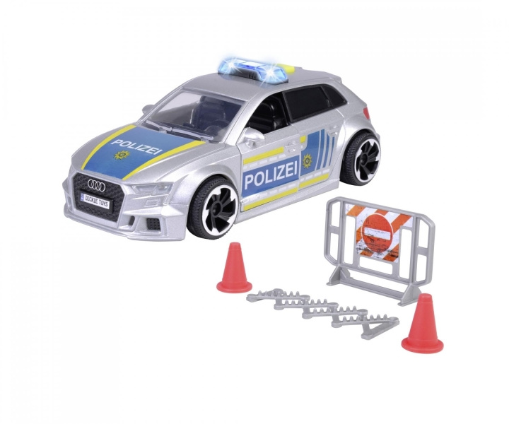 Dickie Toys Audi RS3 Politi (203713016) i gruppen LEKER, BARN OG BABY / Leker / Lekebiler hos TP E-commerce Nordic AB (D19549)