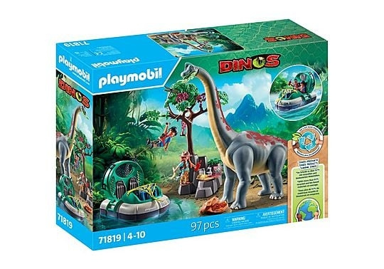 Playmobil Brachiosaurus med luftputebåt (71819) i gruppen LEKER, BARN OG BABY / Leker / Lekesett hos TP E-commerce Nordic AB (D19557)